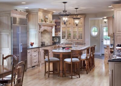 Traditional Kitchen with View to Mudroom