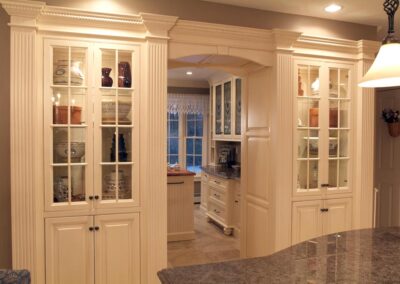 Custom China Cabinet & Entrance to Butler's Pantry