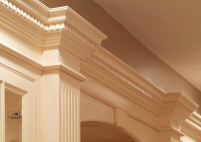 Fluted Columns & Crown with Dental Molding