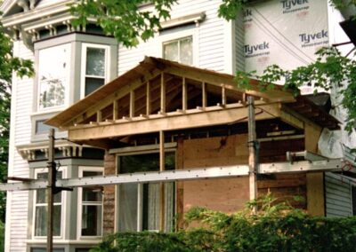 Framing Porch & Two-Story Addition (Top Right)