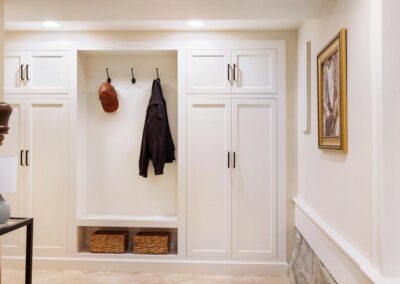Mudroom Cubbies with Coat Hooks & Bench